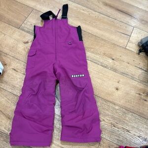 Burton girls snow bibs